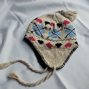 Cozy Knit Kids Hat with Tassels